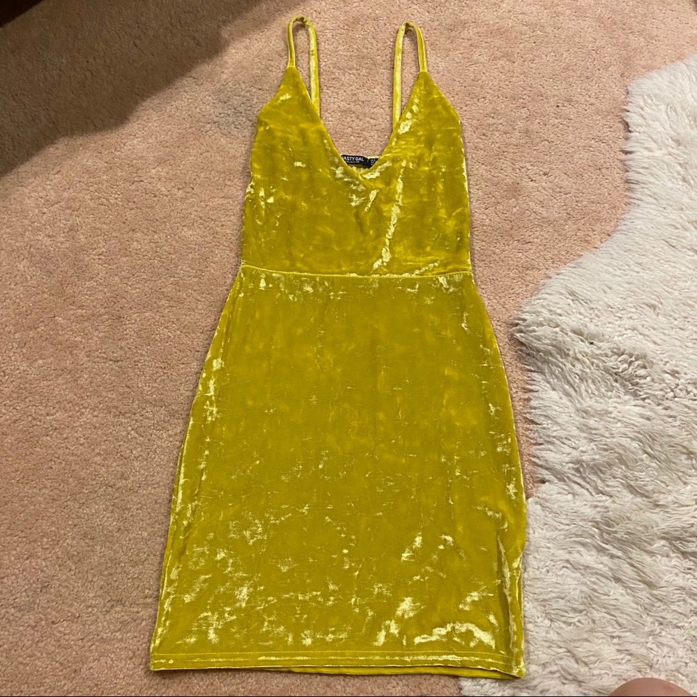 nasty gal velvet dress